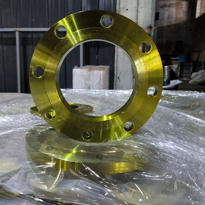 Slip On Flange Pipa ANSI Lukisan Kuning Ketebalan Dinding SCH5s-SCH160