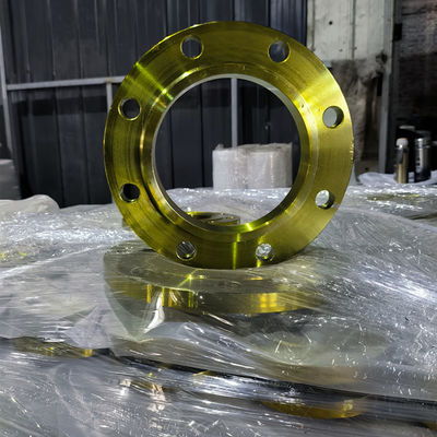 ANSI B16.5 150LB Pipa Baja Flange RF Warna Kuning Dan Hitam